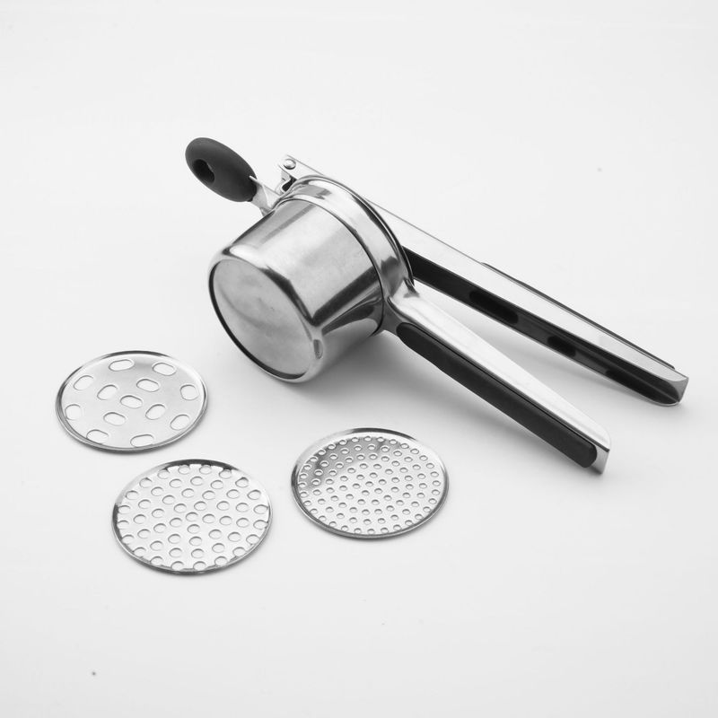 Manual Juicer Stainless Steel Potato Press Crusher Masher Thick Potato Press Fruit Juicer_voghion.com