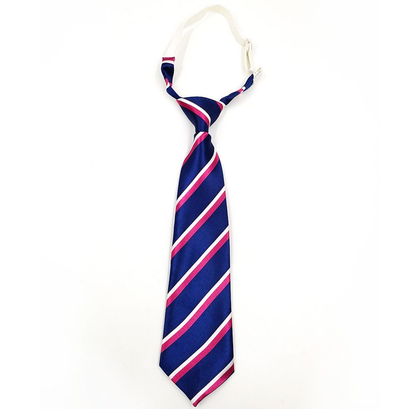 Striped Elastic No-Tie Uniform For Primary And Secondary School Students Japanese College Style Shirt Decorative Tie_voghion.com