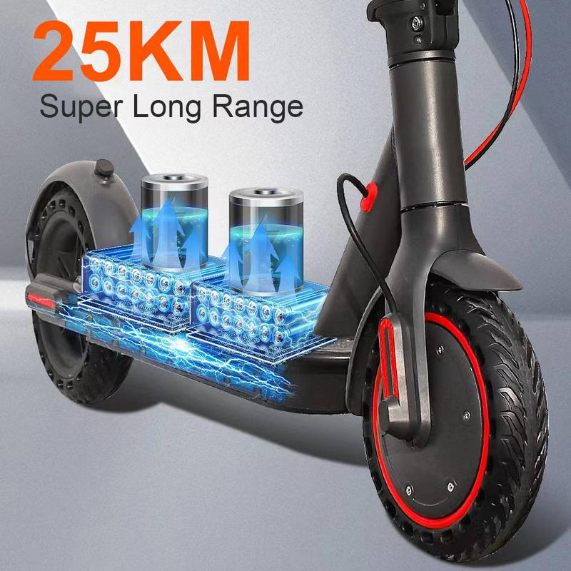 Električni skuter za odrasle od 31 km/h, motor od 350 W, električni skuter s maksimalnim dometom od 25 km sa pametnom aplikacijom Skuter sklopivi, vodootporan_voghion.com