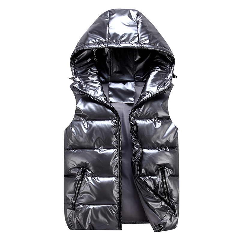 Nuevo chaleco de algodón brillante para niños medianos y grandes, chaleco de algodón corto de moda para parejas de padres e hijos, chaleco de uniforme de jardín para niños_voghion.com