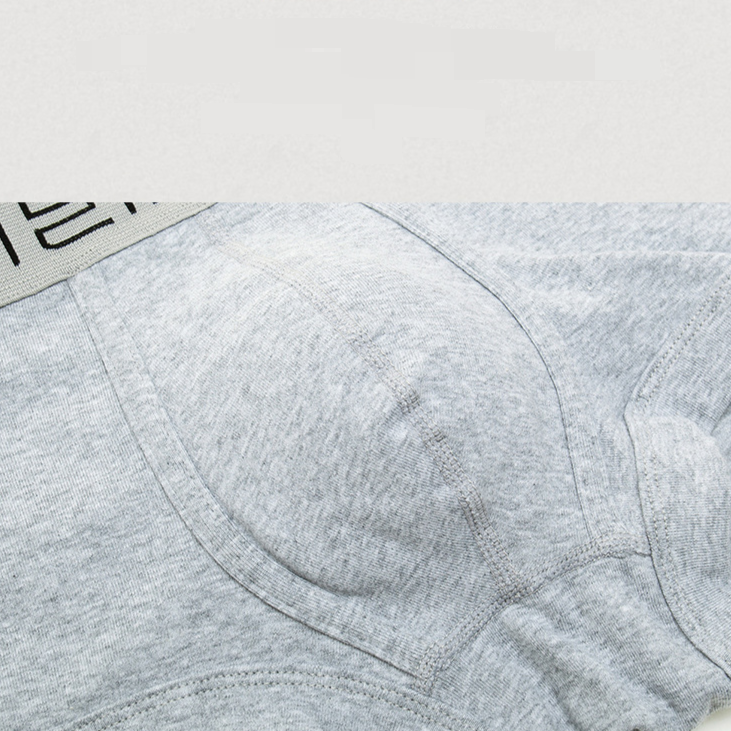Xinei cueca masculina penteada com nervuras algodão boxer esportivo cintura baixa shorts finos não finos fonte de atacado_voghion.com