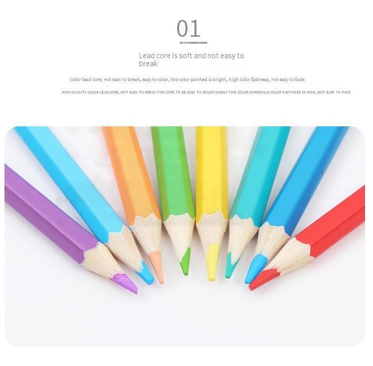 Estojo dobrável para lápis de cor com 50 cores – Suporte de madeira premium para artistas e estudantes – Organizador portátil para lápis de cor (50 cores incluídas)_voghion.com