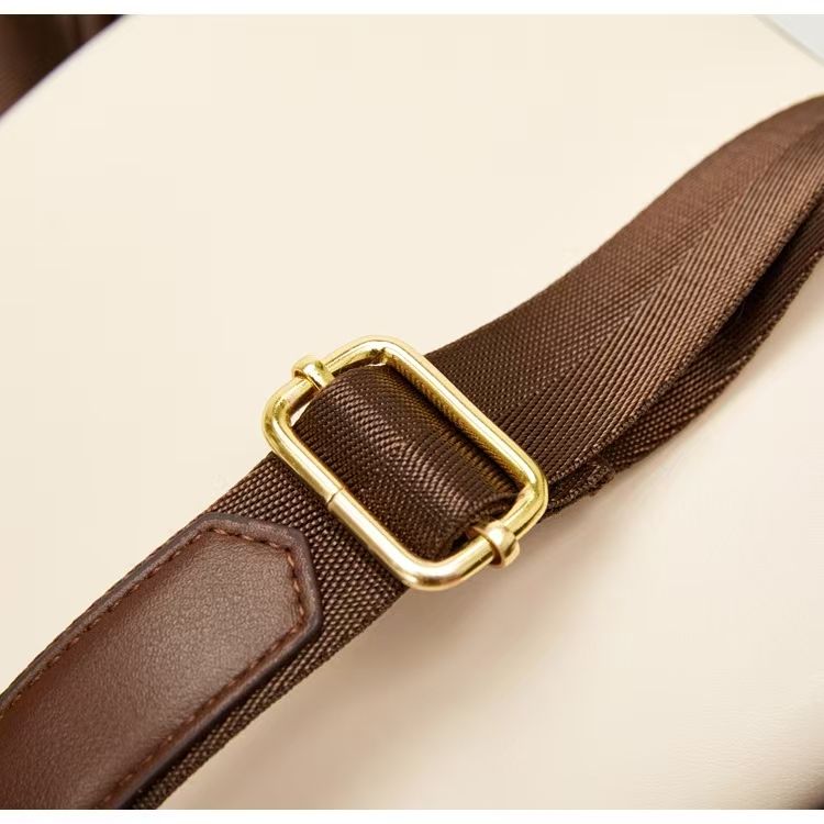 Men's And Women's Fashionable Backpack, PU Leather Shoulder Strap Adjustable , Multiple Colors Large Capacity Backpack, Business School_voghion.com