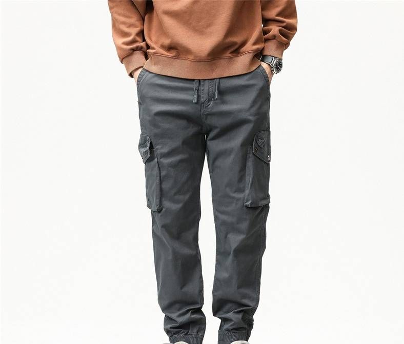 Men's Tactical Cargo Pants - Classic Workwear Style With Multiple Pockets, Relaxed Fit & Slim Cuff For Urban Streetwear_voghion.com