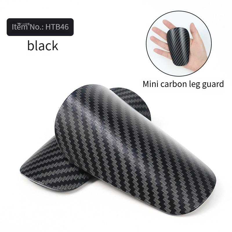Protège-tibias mini imitation fibre de carbone, version professionnelle pour entraînement, mini-protège-tibias de football ultra léger pour enfants, bouchon fixe_voghion.com