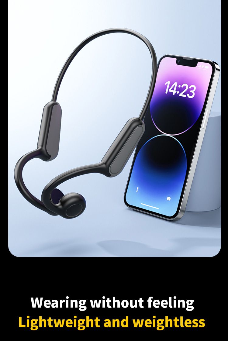 Explosive B8 True Bone Conduction Bluetooth Earphones Open Sport Running Specific Cycling Waterproof Not In Ear_voghion.com