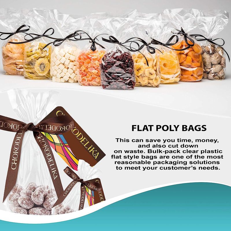 Pack of 1000 Flat Poly Bags 5 x 10. Clear Polyethylene Bags 5x10. Thickness 1.25 mil Open Top Plastic Bags for Storing and Transporting. Ideal for Ind_voghion.com