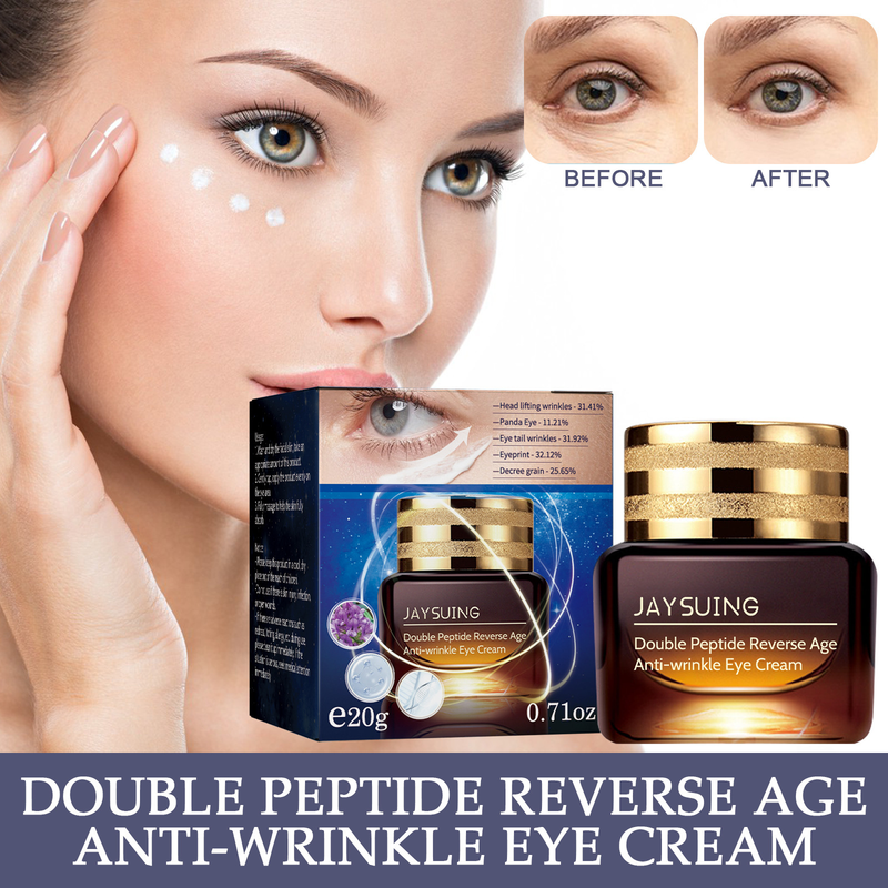 Wrinkle Jaysuing Anti Eye Cream för att ljusa upp fina linjer i ögonvrån och motverka svarta ringar under ögonen och stärka påsarna under ögonen._voghion.com