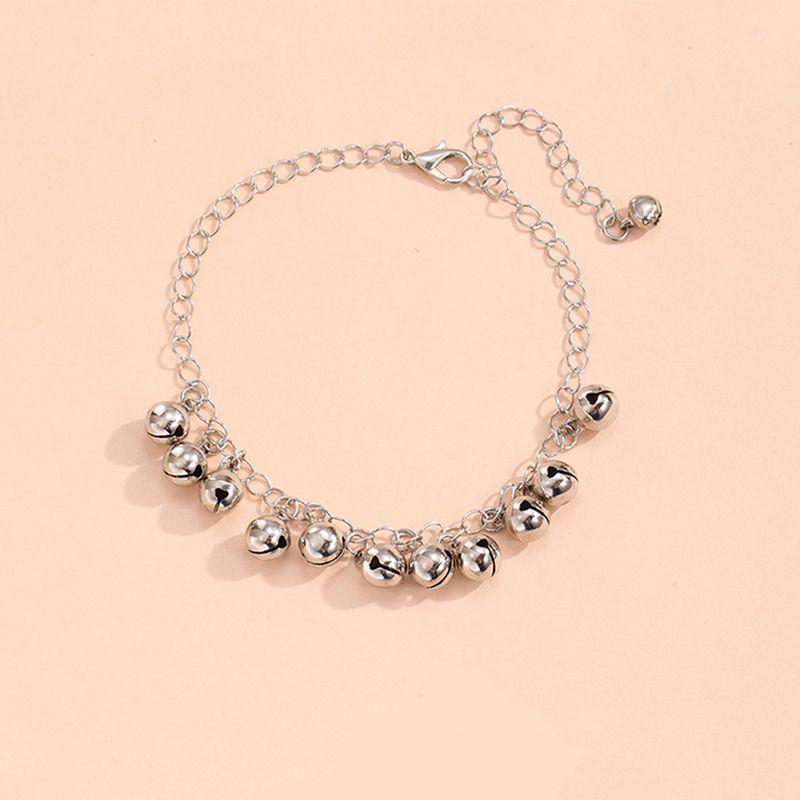 Tornozeleira de corda de sino pequena, fresca e fofa, moda casual, mais vendida_voghion.com
