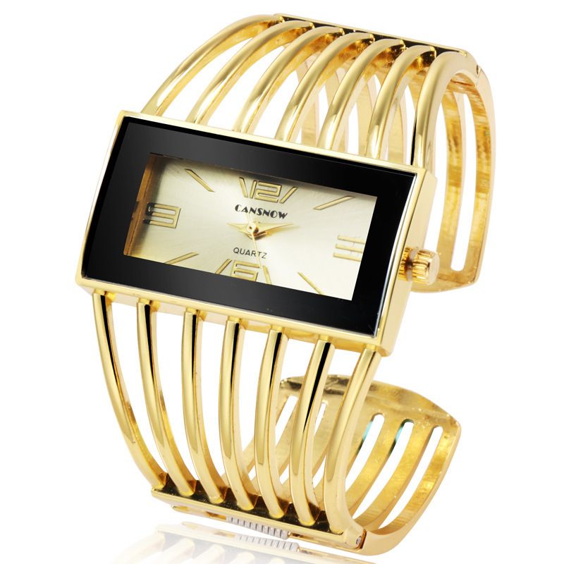 New Style Hollow Wrist Creative Rectangular Dial Ladies Versatile Quartz Women's Watch_voghion.com