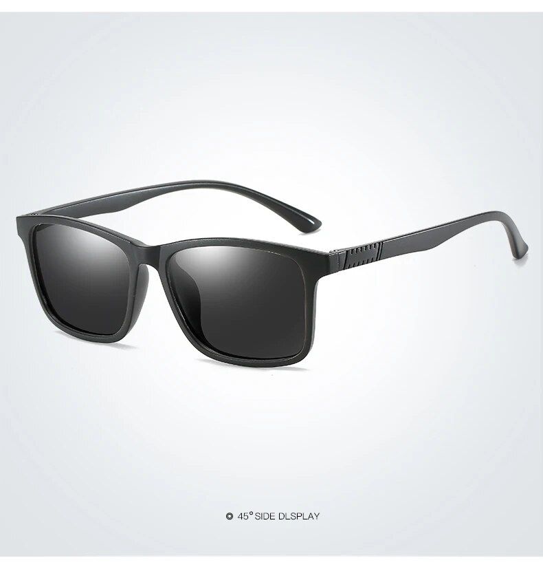 Mode Luxe Heren Gepolariseerde Mode Vintage Vierkante Ultralichte tr90 Frame Ride Fishing Zonnebril voor Man UV400 Bril_voghion.com
