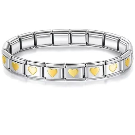 Gioielli e accessoriCinturino per orologio fai da te Modulo 18 sezioni Modello Bracciale elastico in acciaio inossidabile con ciondoli Seiko Italiani_voghion.com