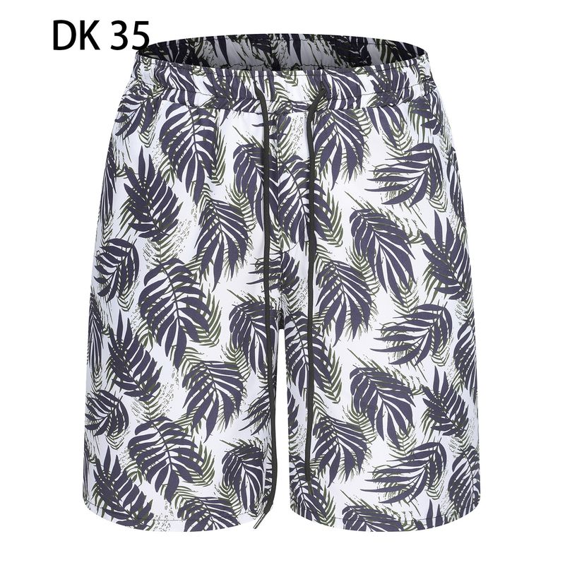 2023 cross-border men's pants straight pants quick-drying personality popular simple printed beach pants European and American shorts_voghion.com