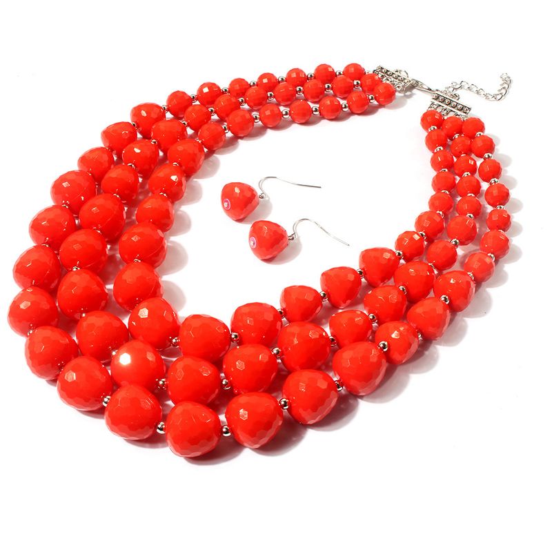 Kleurrijke kralenketting met overdreven details, damesset met meerdere lagen en sleutelbeenketting, 8060_voghion.com