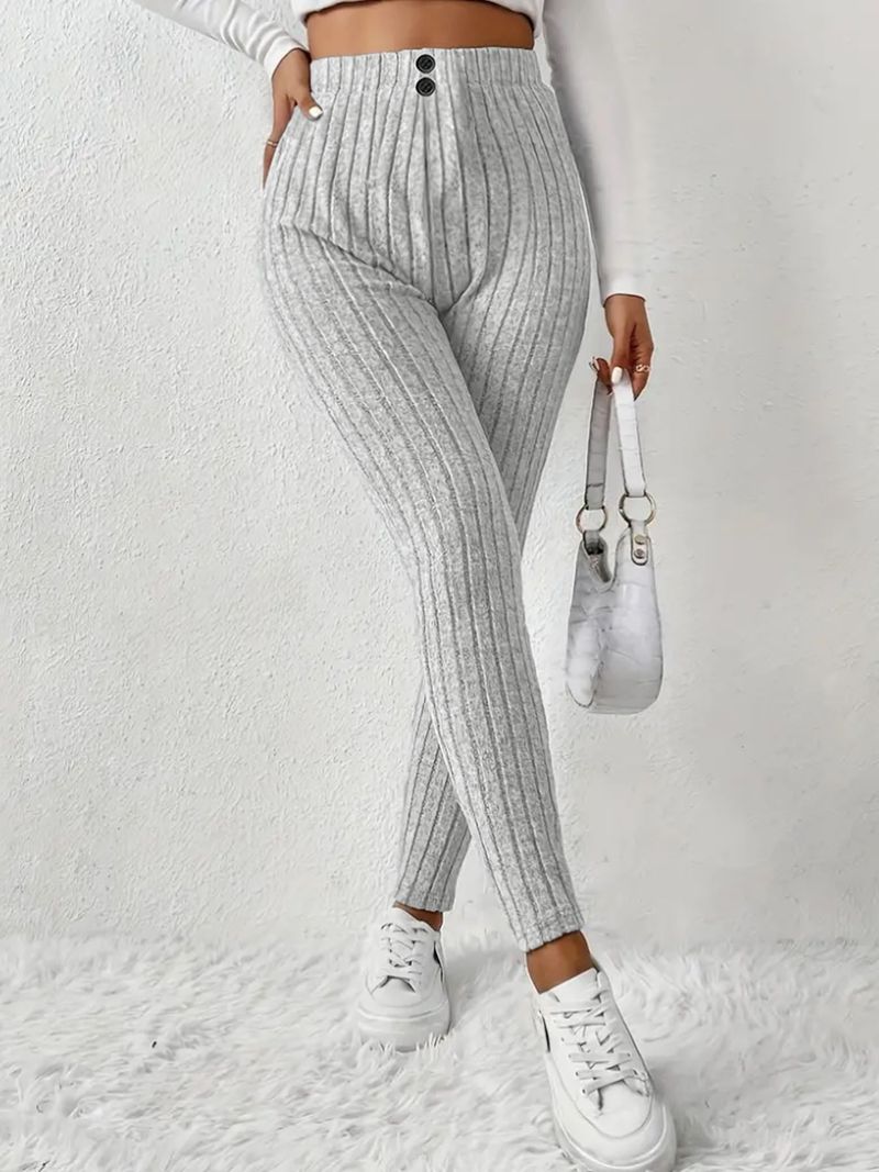 Leggings taille haute doublés polaire pour femme - Pantalon thermique d'hiver chaud avec contrôle du ventre, extensible et confortable, coupe slim décontractée_voghion.com