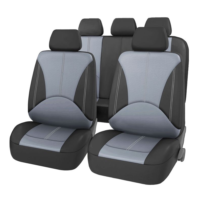 General Autositz 9-teilig PU-Leder Auto Vier Jahreszeiten General Sitzkissenbezug_voghion.com