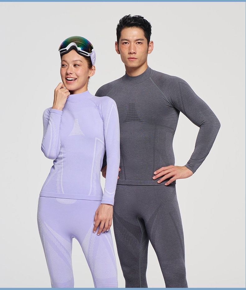 QFV50704555550<== Outdoor Ski Quick-Dry Thermal Underwear Set Men Women, Mountaineering Sweat-Wicking Base Layer, Professional Sports_voghion.com