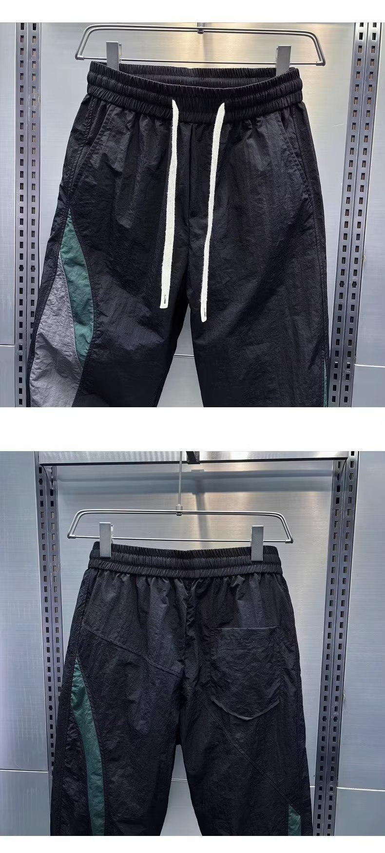 Herren-All-in-One-Korsetthose, lockere Trend-Neun-Punkt-Harenhose_voghion.com