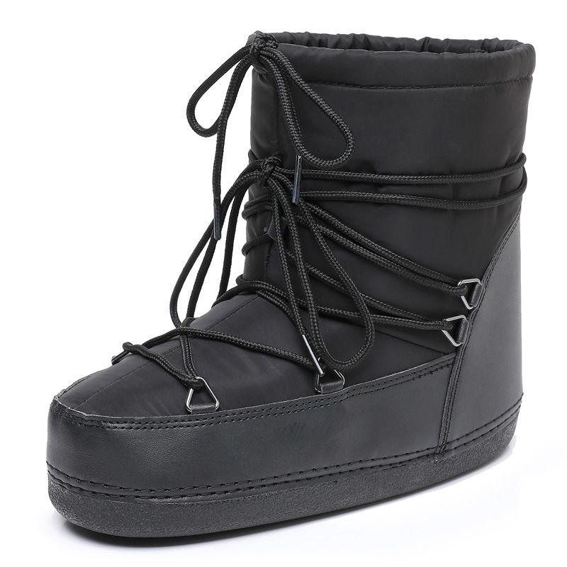 Women's Shoes waterproof non-slip space boots short thick warm snow boots_voghion.com