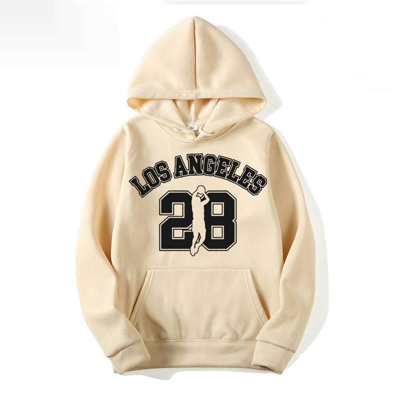 Abbigliamento da donna autunno e inverno unisex con cappuccio alla moda modello lettera stampato felpa larga_voghion.com