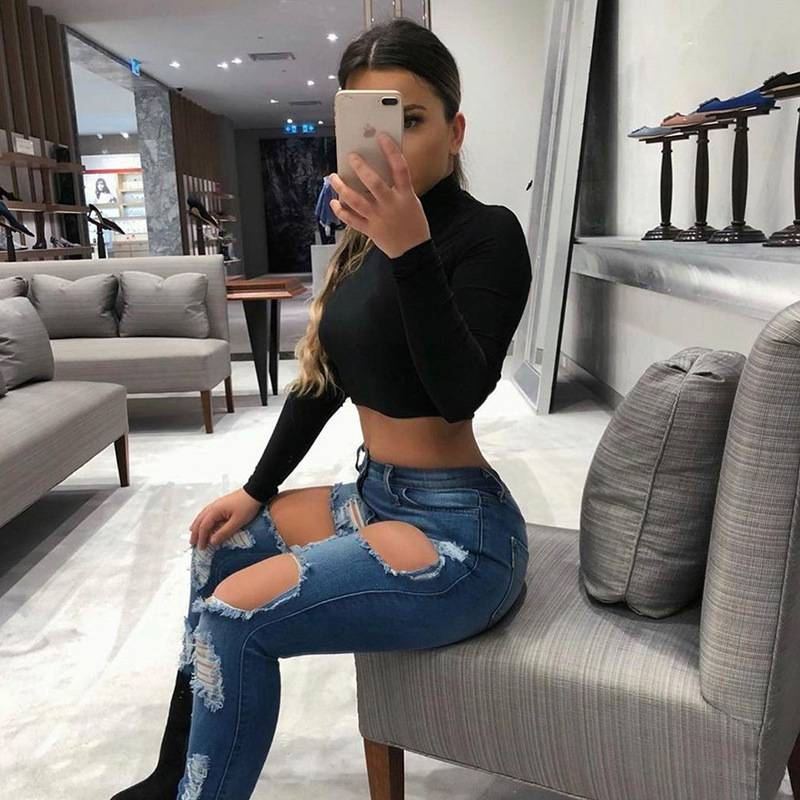 Basic Sheath Women Solid Turtleneck Tshirt Autumn Stretch Casual Undershirt Female All-match Street Activity Crop Tops_voghion.com