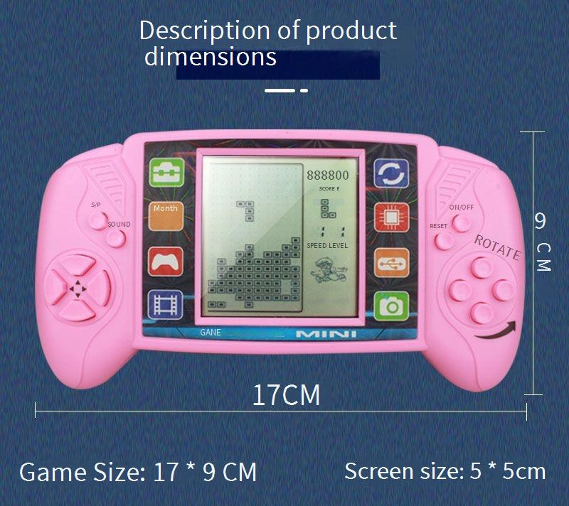 Video Game Consoles Classic Tetris Game Console Toys Children's Nostalgic Handheld Retro Handheld Educational Electronic Gifts_voghion.com