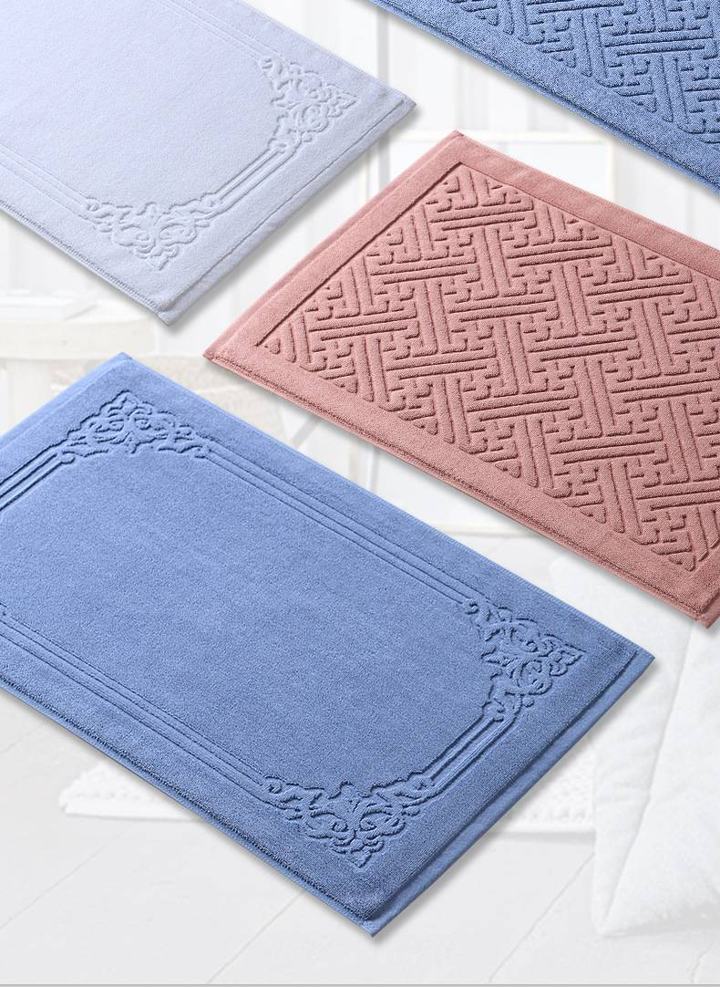 Tappetino da bagno in cotone - Ultra assorbente e senza pelucchi, lavabile in lavatrice, lusso minimalista per il bagno e l'arredamento della casa_voghion.com