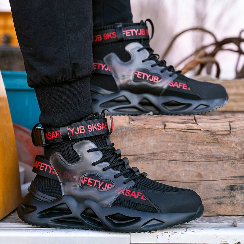Men Work Safety Shoes Anti-puncture Working Sneakers Male Indestructible Work Shoes Men Boots Lightweight Men Shoes Safety Boots_voghion.com