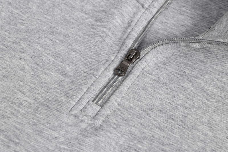 Herbst und Winter New Pony Standard Halbreißverschluss Pullover Reine Baumwolle Stehkragen Doppelseitig Gestrickt Vielseitig Pullover_voghion.com