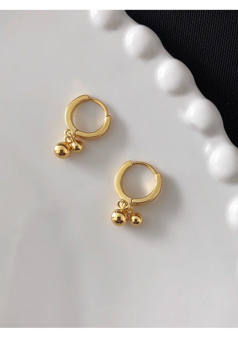 Orecchini a cerchio a doppia campana, colorati, estetici, versatili, corti, squisiti, da indossare senza togliere, in stile francese, da donna_voghion.com