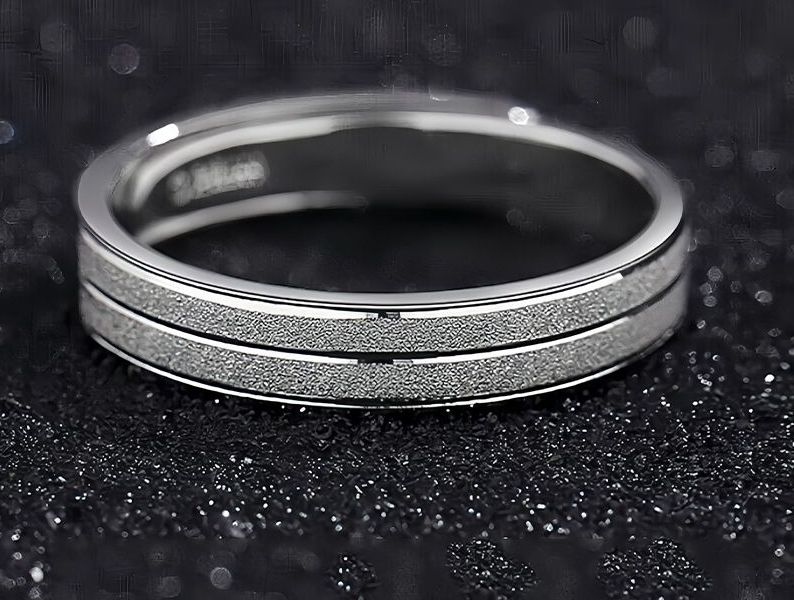 S999 Pure Single Ring Adjustable Open Design Niche High-end Trendy Ins Style Men's Index Finger Solid Silver_voghion.com
