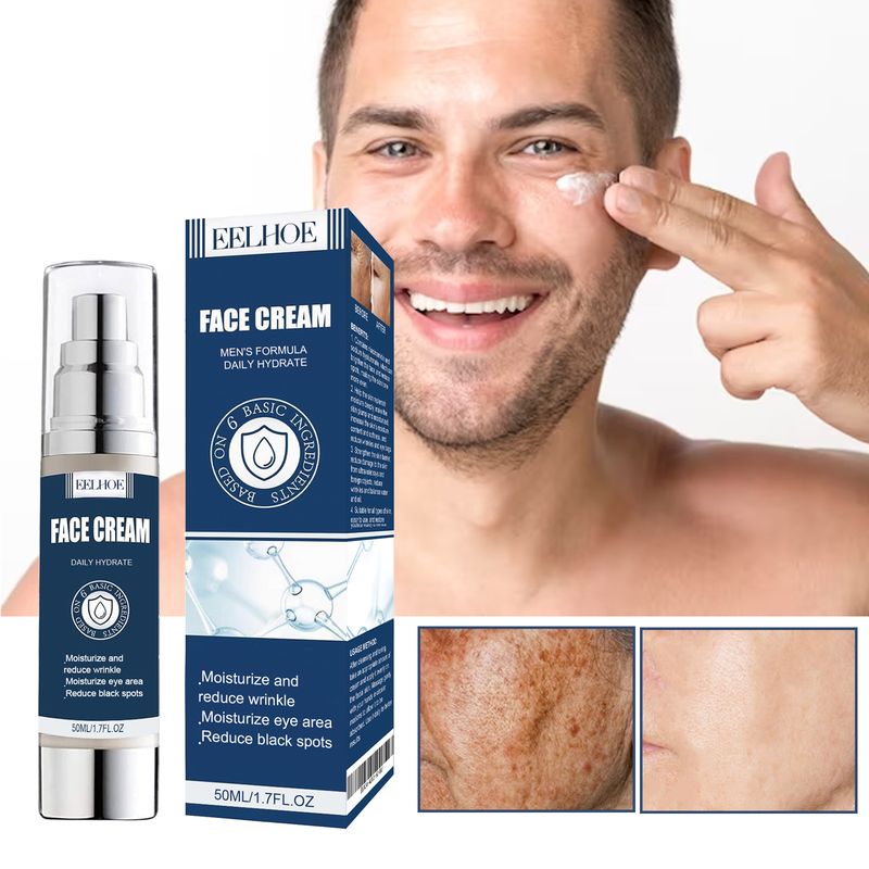 EELHOE Men's Face Moisturizing C Schwächt fein Linnen, Verhënnert Alterung, Hydratéiert a stäerkt d'Haut, Anti-Falten Gesiicht_voghion.com
