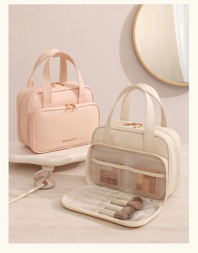 Premium Travel Cosmetic Organizer, Large Waterproof Makeup Bag, Quick-Access Design, TSA-Friendly Compartments_voghion.com