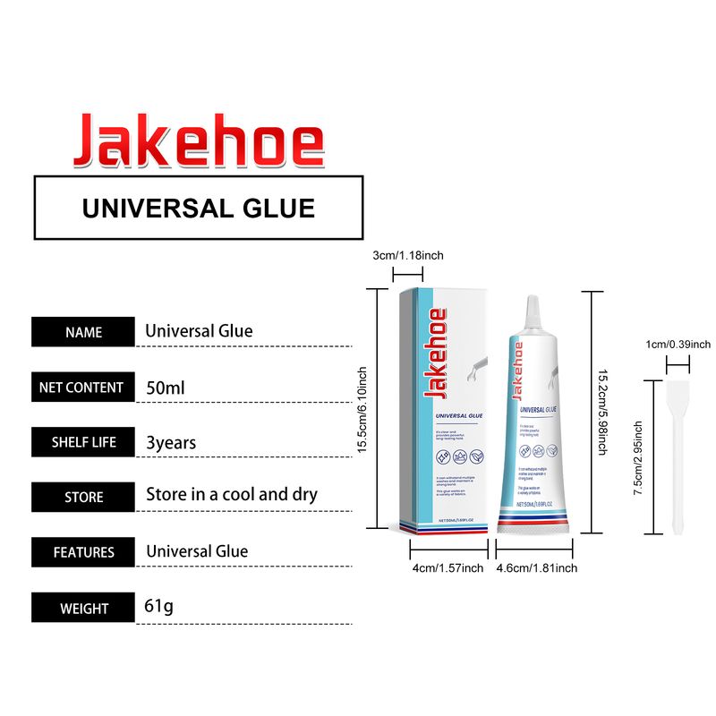 Jakehoe Multifunctional Waterproof Transparent Fabric Glue Fabric Denim Hole Pattern Bonding Repair Soft Adhesive_voghion.com