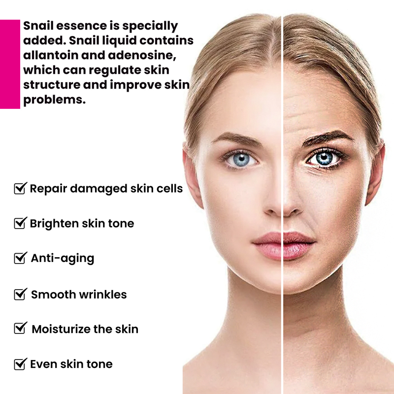 anti-età La bella lumaca dissala le linee sottili, idrata, sbianca, illumina, anti-età e antirughe_voghion.com