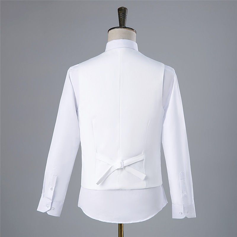 Fotostudio Fotografie Herren Hochzeitskleid Kostüm Bühnenmoderator Britischer Stil Dreiteiliger Anzug_voghion.com