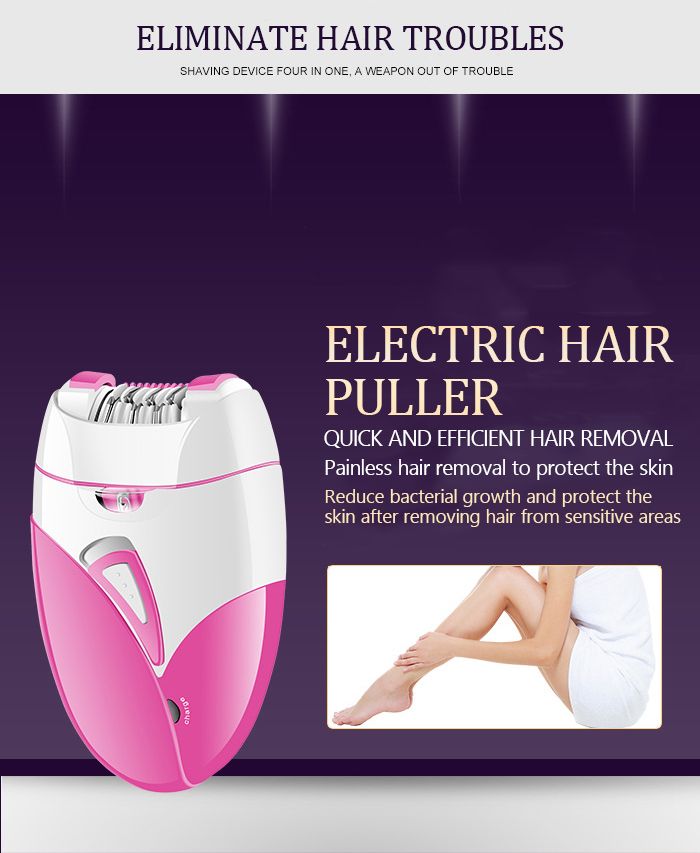 KM-189A USB ricaricabile donne elettrico depilatore femminile epilatore viso depilazione gambe depilatorio_voghion.com