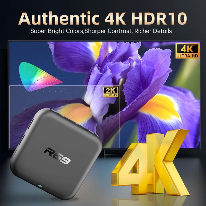 R69 RK3518 4K-Netzwerkplayer – Android 14 TV-Box mit WiFi6, Smart Home Media Hub_voghion.com