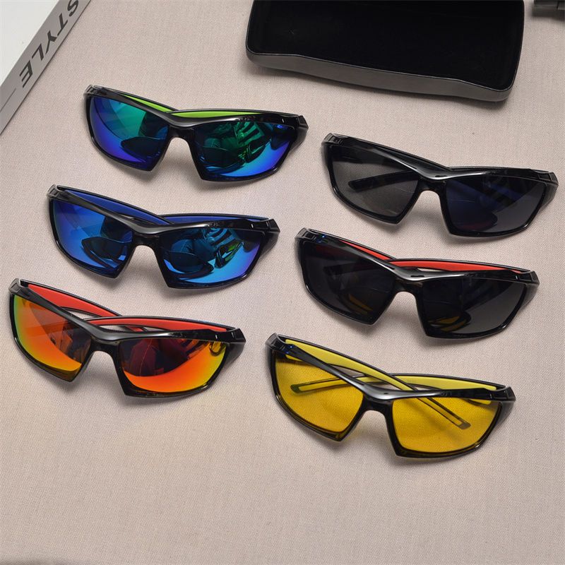Y2k Millennium Style Future Technology Sense Polarized Color Changing Colorful Outdoor Sports Sunglasses_voghion.com