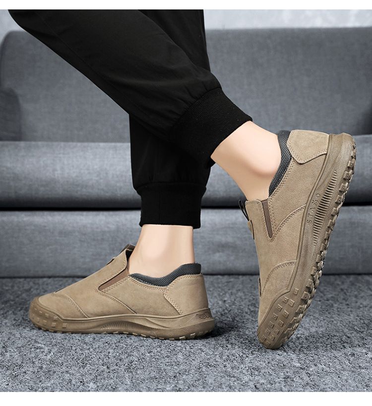 Kolumb Arbeitsschutzschuhe für Herren – Sommer-Highlight 2025 – Wasserdichte, niedrige Lederstiefel für Herren – Rutschfeste Freizeit- und Arbeitsschuhe_voghion.com