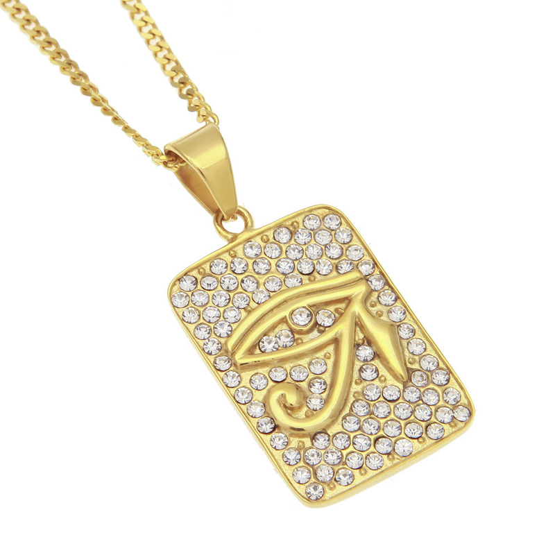 Colar com pingente de caveira gótica de aço inoxidável, joias masculinas e femininas, pingente de letras, folhas, desenhos de animais, corrente, personalidade, colar de folhas criativo_voghion.com
