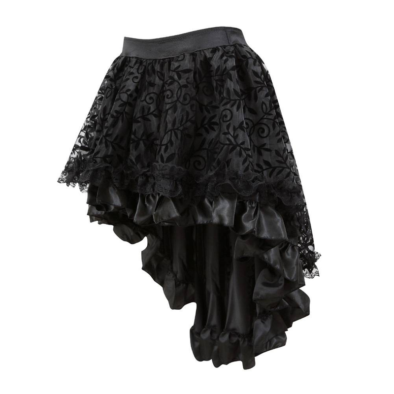 Palace embroidered skirt high waist temperament versatile back zipper half length skirt factory direct sales one piece drop shipping wholesale_voghion.com