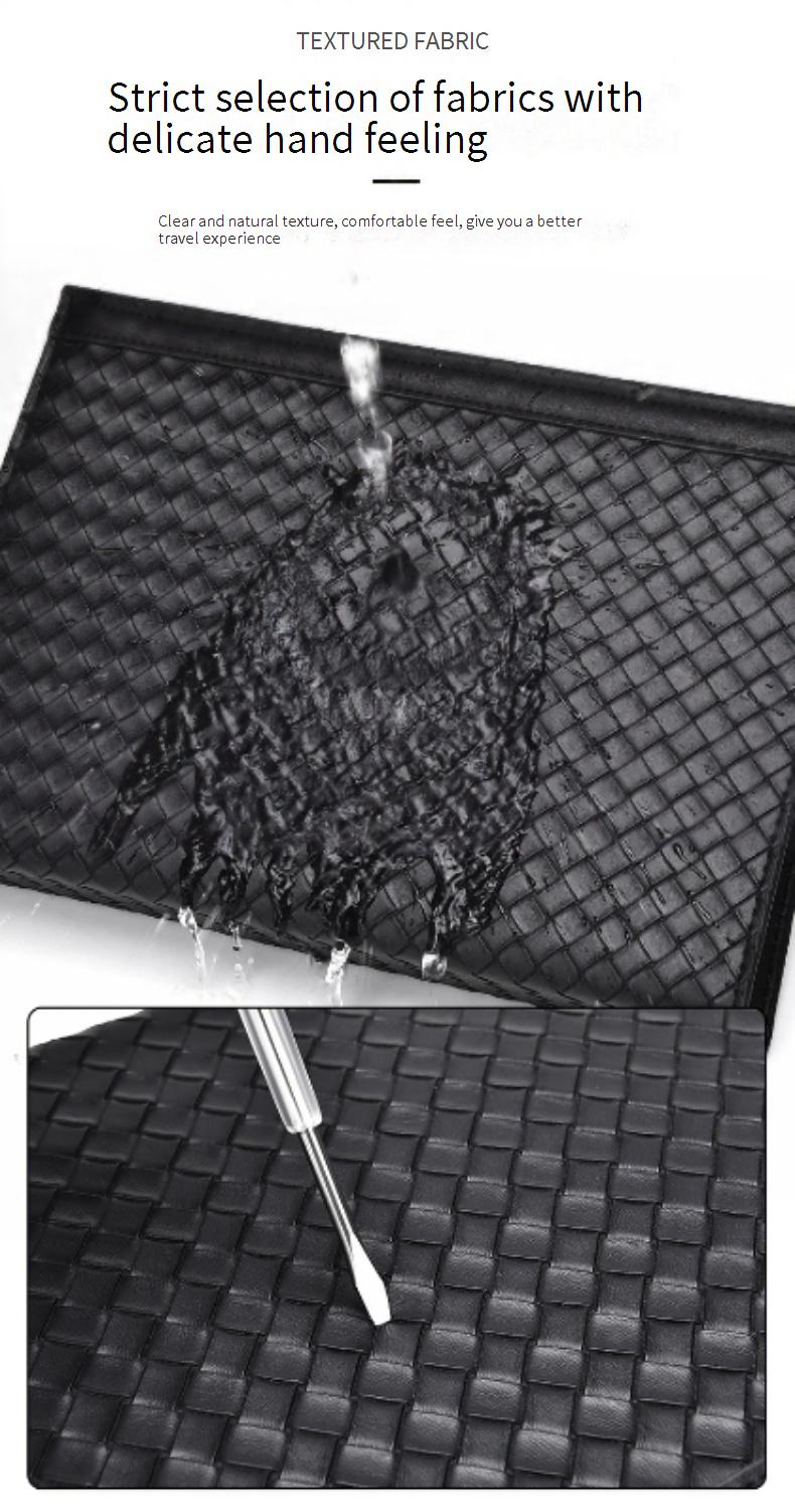 Men's Bags new men's clutch bag brand envelope bag large capacity business casual woven pattern men's wallet_voghion.com