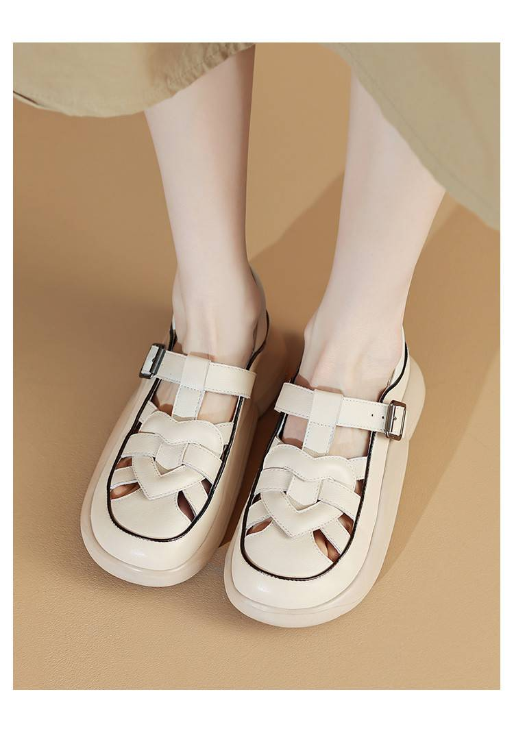cameido Questi sandali presentano un design intrecciato e traforato, una suola spessa con plateau e sono adatti per gli sport casual._voghion.com