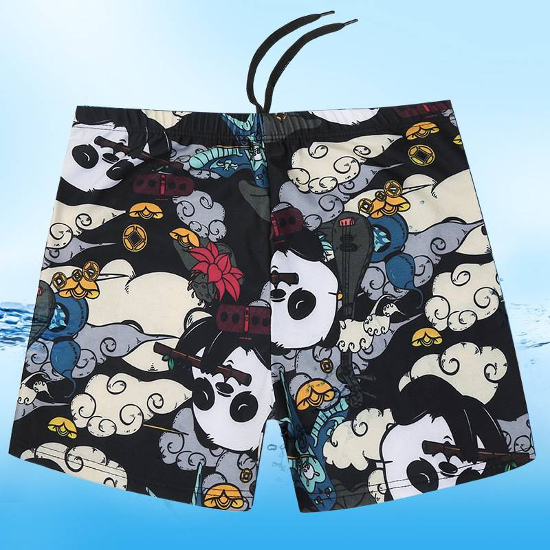 Nuevo bañador de playa para hombre con estampado, secado rápido y diseño holgado para evitar vergüenzas. Ideal para vacaciones en aguas termales._voghion.com