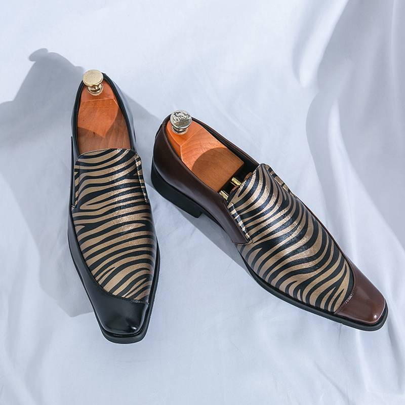Scarpe da uomo in pelle taglie forti 46 Codice 2025 Scarpe casual formali per parrucchieri Suola in poliammide Superficie in gomma_voghion.com