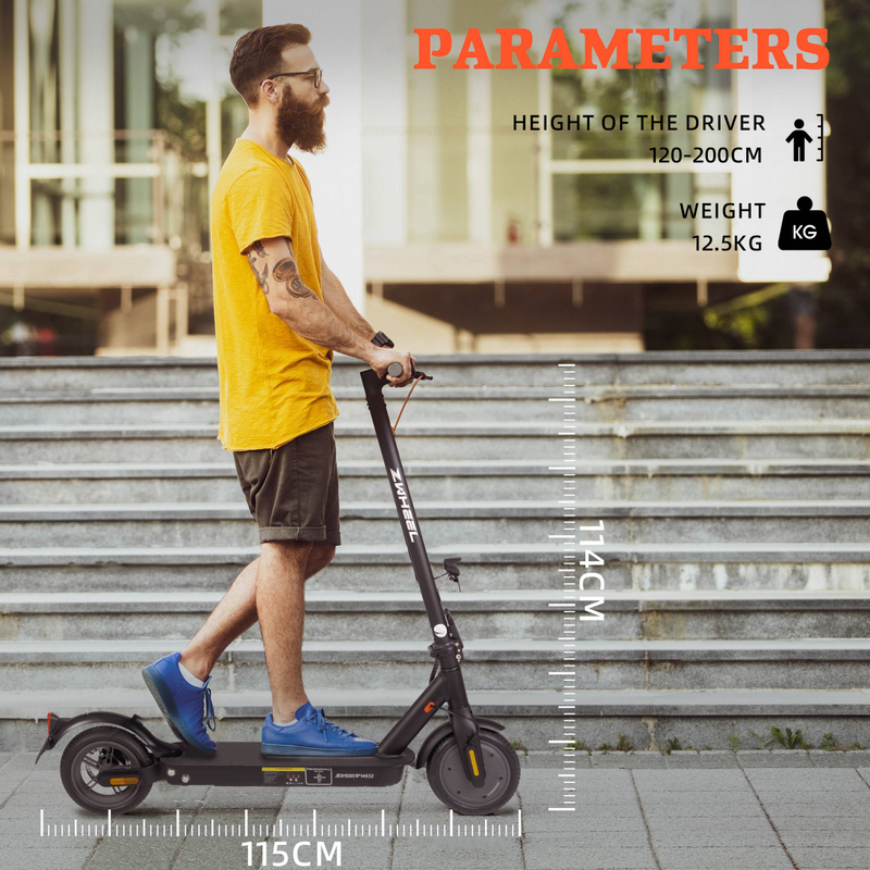 Vankel 36V 350W Adult E-Scooter – 8.5" Wheels, 7.5Ah Battery, 30 km Range, Foldable, Dual Brakes, LED Display&ABE Certified, Max Speed 20 km/h_voghion.com