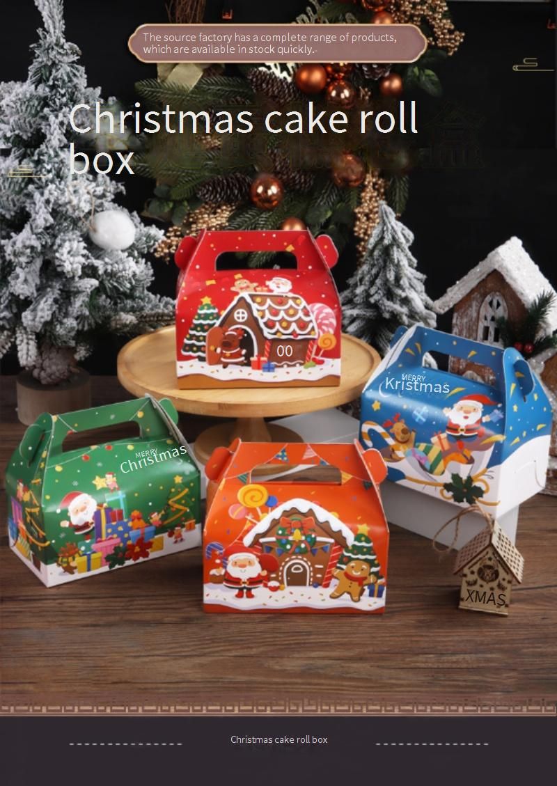 Kerst Cupcake Box Set - Milieuvriendelijke kraftpapieren dessertverpakking voor muffins, koekjes en snoep | Feestelijke geschenkdozen in feestelijke kleuren_voghion.com