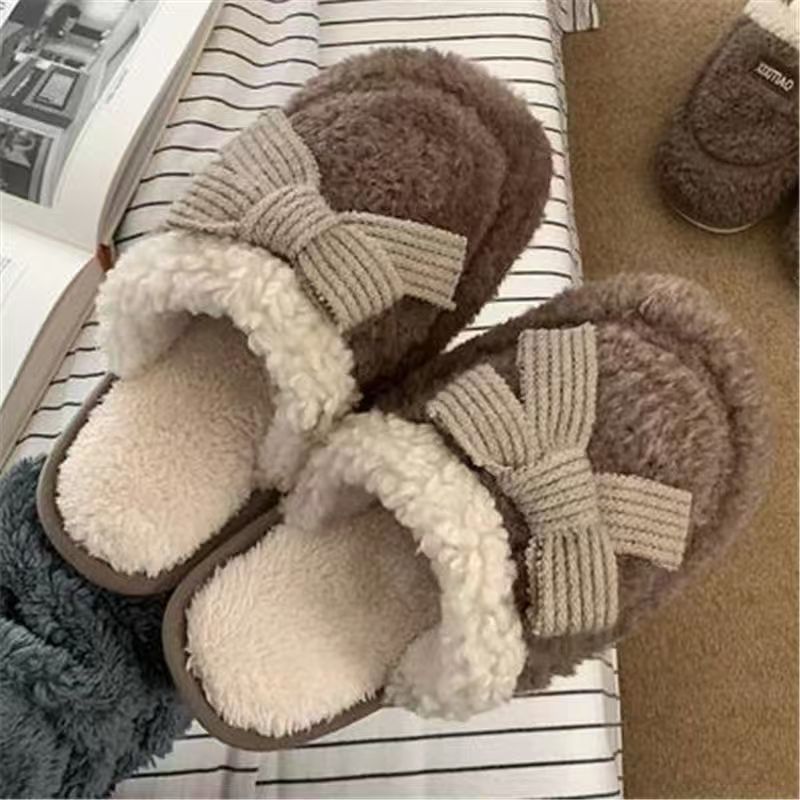 Nuove pantofole di peluche Pacha Dog con suola spessa, per interni, calde, pelose e carine, Zhao Zhi Li_voghion.com