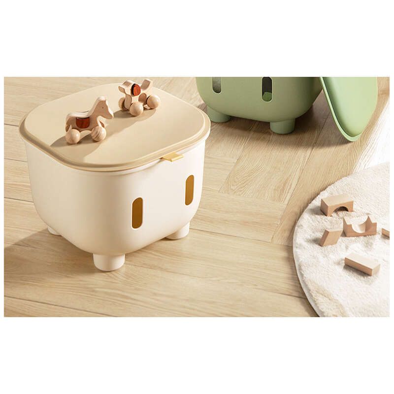 【 Hedou 】 Tabouret de rangement pour enfants pouvant accueillir des jouets, des collations, des vêtements et des articles divers pour bébé, à usage domestique_voghion.com